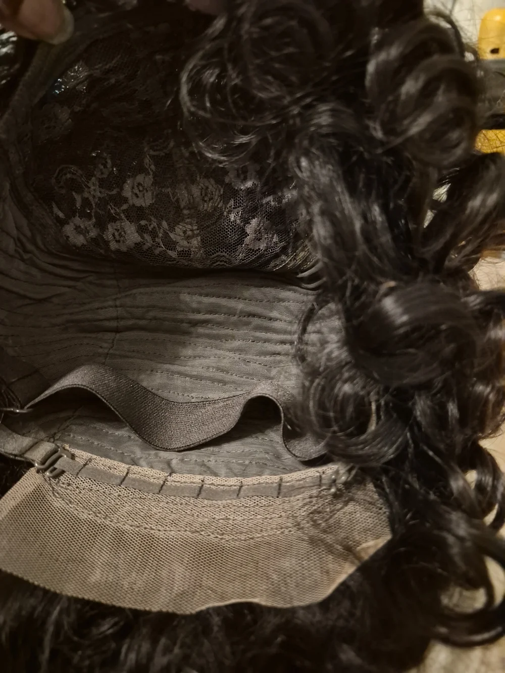 Natural Black Curly Human Hair Wig - 10 Inch